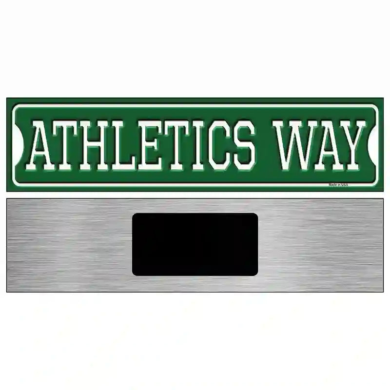 Athletics Way Novelty Metal Street Sign 6" x 1.5" (KM)