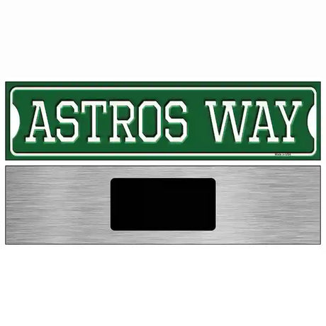 Astros Way Novelty Metal Street Sign 6" x 1.5" (KM)