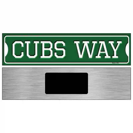 Cubs Way Novelty Metal Street Sign 6" x 1.5" (KM)