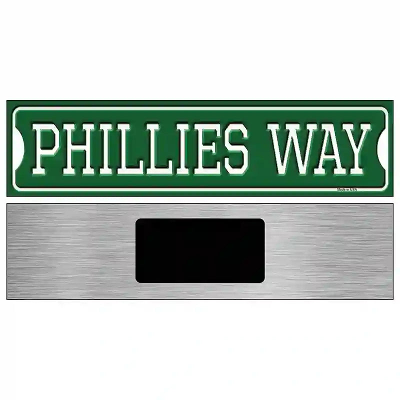 Phillies Way Novelty Metal Street Sign 6" x 1.5" (KM)