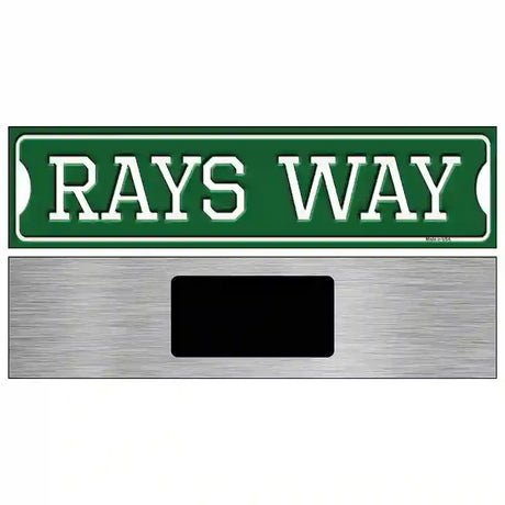 Rays Way Novelty Metal Street Sign 6" x 1.5" (KM)