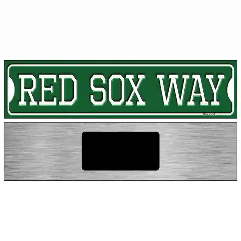 Red Sox Way Novelty Metal Street Sign 6" x 1.5" (KM)