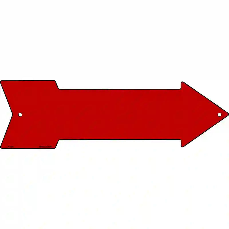 Red Novelty Metal Arrow Sign 23" x 7" (LA)