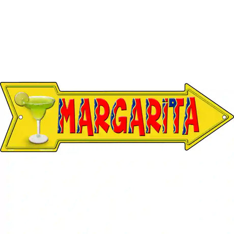 Margarita Novelty Metal Arrow Sign 23" x 7" (LA)