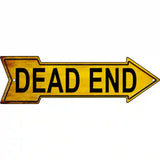 Dead End Novelty Metal Arrow Sign 23" x 7" (LA)