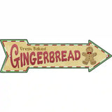 Gingerbread Novelty Metal Arrow Sign 23" x 7" (LA)