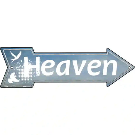 Heaven Novelty Metal Arrow Sign 23" x 7" (LA)