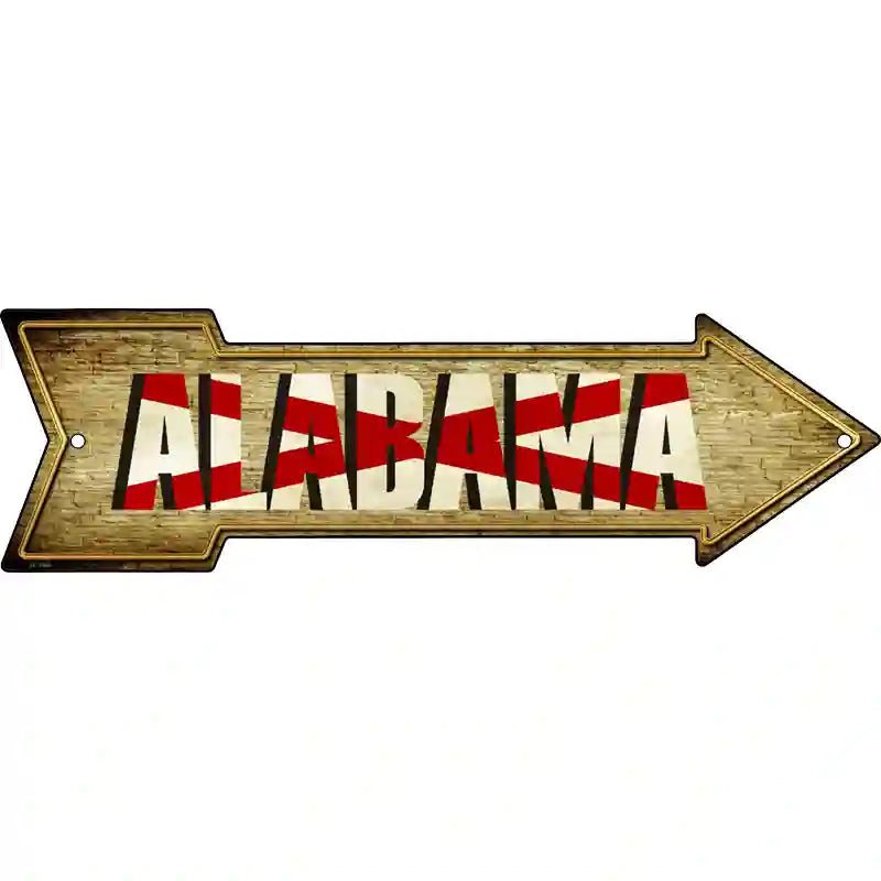 Alabama Novelty Metal Arrow Sign 23" x 7" (LA)