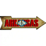 Arkansas Novelty Metal Arrow Sign 23" x 7" (LA)