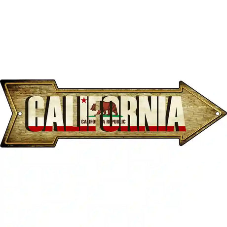 California Novelty Metal Arrow Sign 23" x 7" (LA)