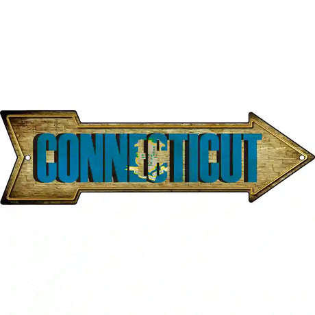 Connecticut Novelty Metal Arrow Sign 23" x 7" (LA)