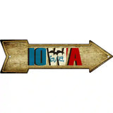 Iowa Novelty Metal Arrow Sign 23" x 7" (LA)