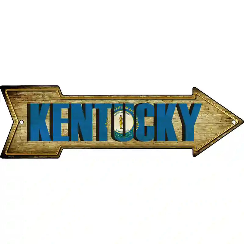 Kentucky Novelty Metal Arrow Sign 23" x 7" (LA)