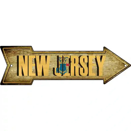 New Jersey Novelty Metal Arrow Sign 23" x 7" (LA)