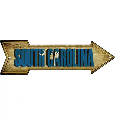 South Carolina Novelty Metal Arrow Sign 23" x 7" (LA)