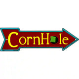 CornHole Novelty Metal Arrow Sign 23" x 7" (LA)