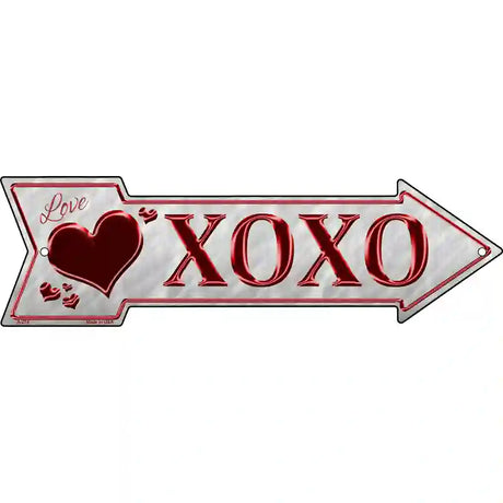 XOXO Novelty Metal Arrow Sign 23" x 7" (LA)