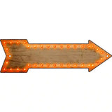 Spotlight Arrow Novelty Metal Arrow Sign 23" x 7" (LA)