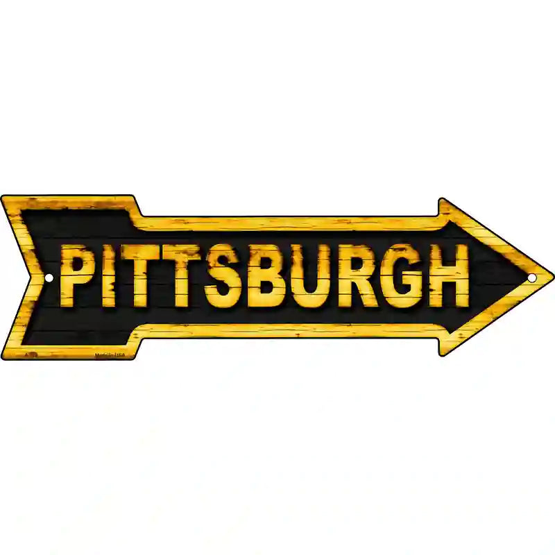 Pittsburgh Novelty Metal Arrow Sign 23" x 7" (LA)