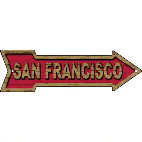 San Francisco Novelty Metal Arrow Sign 23" x 7" (LA)