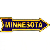 Minnesota Colors Novelty Metal Arrow Sign 23" x 7" (LA)