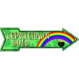 Leprechaun Gold Novelty Metal Arrow Sign 23" x 7" (LA)