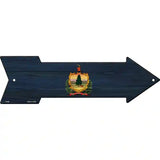 Vermont State Flag Novelty Metal Arrow Sign 23" x 7" (LA)