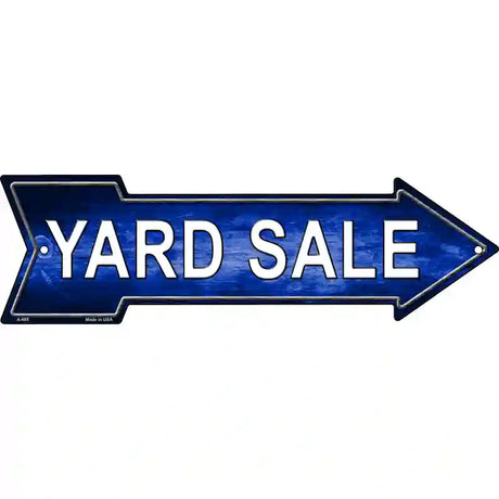 Yard Sale Right Novelty Metal Arrow Sign 23" x 7" (LA)