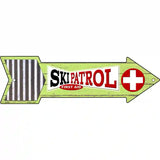 Ski Patrol First Aid Novelty Metal Arrow Sign 23" x 7" (LA)