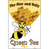 Queen Bee Gold Metal Novelty Parking Sign 12" x 18" (LGP)