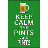 Pints Metal Novelty Parking Sign 12" x 18" (LGP)