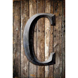 Letter C Metal Novelty Parking Sign 12" x 18" (LGP)