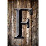 Letter F Metal Novelty Parking Sign 12" x 18" (LGP)