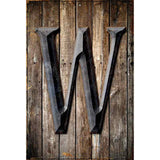 Letter W Metal Novelty Parking Sign 12" x 18" (LGP)