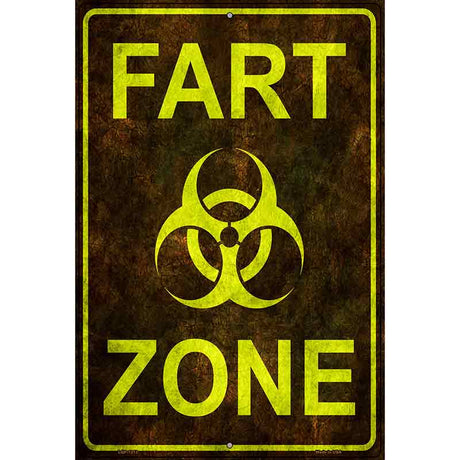 Fart Zone Metal Novelty Parking Sign 12" x 18" (LGP)