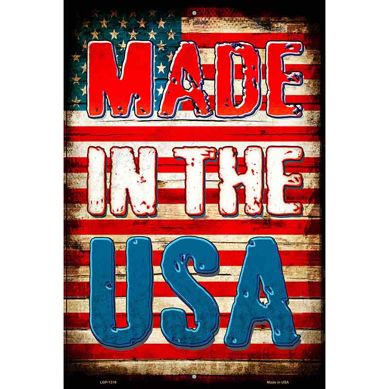 Made In The USA Metal Novelty Parking Sign 12" x 18" (LGP)