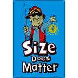 Size Does Matter Metal Novelty Parking Sign 12" x 18" (LGP)