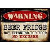 Beer Fridge Metal Novelty Parking Sign 12" x 18" (LGP)