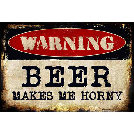 Beer Metal Novelty Parking Sign 12" x 18" (LGP)