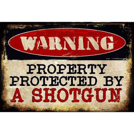 A Shotgun Metal Novelty Parking Sign 12" x 18" (LGP)