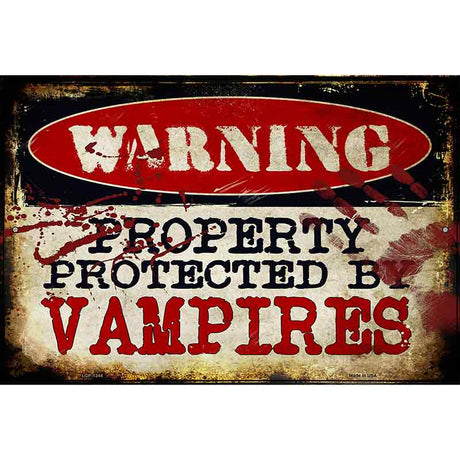 Vampires Metal Novelty Parking Sign 12" x 18" (LGP)