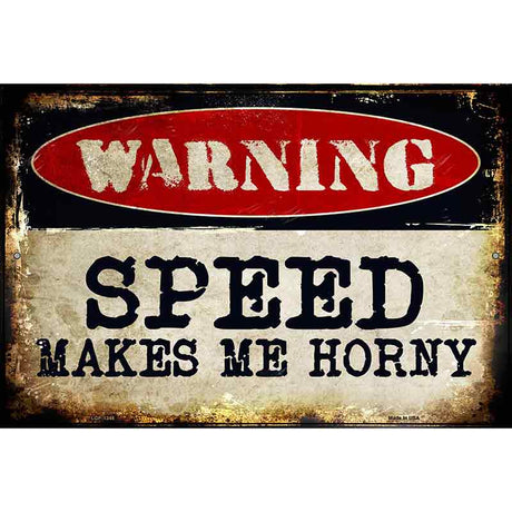 Speed Metal Novelty Parking Sign 12" x 18" (LGP)