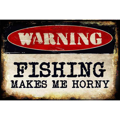 Fishing Metal Novelty Parking Sign 12" x 18" (LGP)