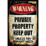 Private Property Metal Novelty Parking Sign 12" x 18" (LGP)