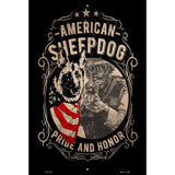 American Sheepdog Metal Novelty Parking Sign 12" x 18" (LGP)