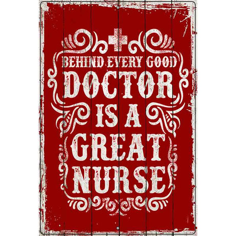 Great Nurse Metal Novelty Parking Sign 12" x 18" (LGP)