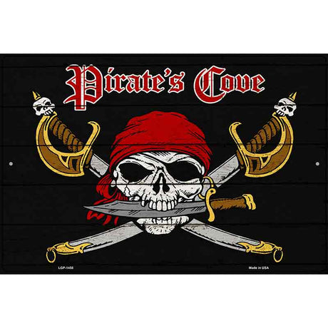 Pirates Cove Metal Novelty Parking Sign 12" x 18" (LGP)