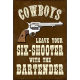 Cowboys Metal Novelty Parking Sign P-1462 12" x 18" (LGP)