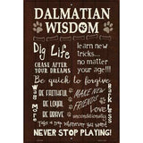 Dalmatian Wisdom Metal Novelty Parking Sign 12" x 18" (LGP)