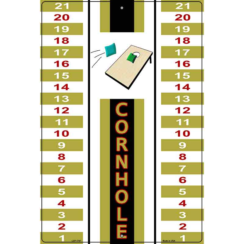 Cornhole Scoreboard Parking Sign Novelty 12" x 18" (LGP)